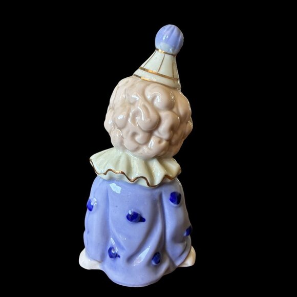 Vintage Curly Haired  Pastel Clown Figurine with Dog - Picture 3 of 7